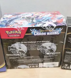 X1 Pokemon Card Chaos Rising Booster Box + Pokemon Etb X1 and X1 Booster Bundle - Image 4
