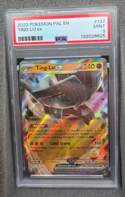 POKEMON CARD TING-LU ex DOUBLE RARE 127 PALDEA EVOLVED PAL EN #127 GRADED PSA 9 - Image 1