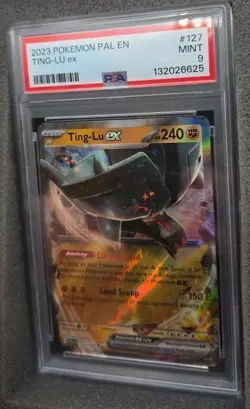 POKEMON CARD TING-LU ex DOUBLE RARE 127 PALDEA EVOLVED PAL EN #127 GRADED PSA 9 - Image 2