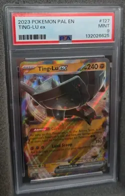 POKEMON CARD TING-LU ex DOUBLE RARE 127 PALDEA EVOLVED PAL EN #127 GRADED PSA 9 - Image 3