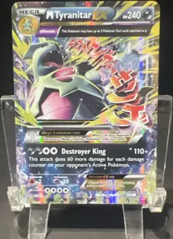 Pokemon M Tyranitar EX Full Art Ultra Rare Holo Ancient Origins 43/98 240 HP - Image 1