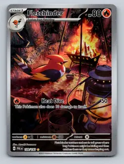 Pokemon TCG Fletchinder Holo Illustration Rare SV02: Paldea Evolved 199/193 - Image 1