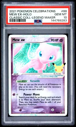 2021 POKEMON CELEBRATIONS CLASSIC COLLECTION #88 MEW EX-HOLO PSA 10 - Image 1