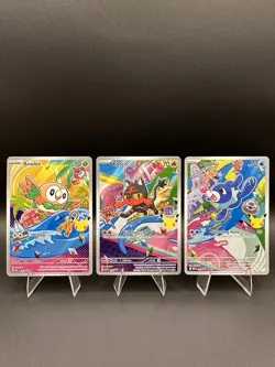 First Partner Illustration Collection Series 1 Gen 7 Alola Starters Pokemon TCG - Image 1