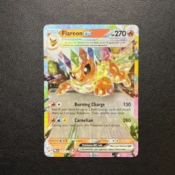 Pokemon TCG Flareon EX Prismatic Evolutions Double Rare Holo Card 014/131 - Image 1