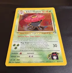 Pokemon TCG Erika's Vileplume Gym Heroes 5/132 Holo SWIRL Unlimited Rare - Image 4