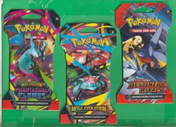 (3) UNOPENED POKEMON HANGER SP PACKS ($53) MEGA EVOLUTION FLAMES RIVALS / HOLO U - Image 1