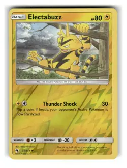 Electabuzz 71/214 Uncommon Lost Thunder Pokemon Reverse Holo Near Mint - Image 1