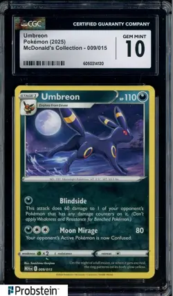 2025 Pokemon Mcdonald's Collection #009/015 Umbreon CGC 10 GEM MINT - Image 1