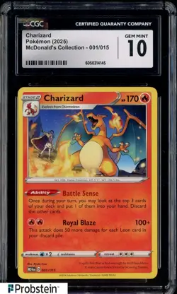 2025 Pokemon Mcdonald's Collection #001/015 Charizard CGC 10 GEM MINT - Image 1