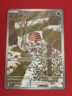 Swinub 165/159 - IR Illustration Rare Journey Together - Pokemon TCG (NM) - Image 1