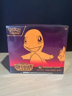 POKEMON OBSIDIAN FLAMES SEALED POKEMON CENTER EXLUSIVE ELITE TRAINER BOX ETB - Image 1