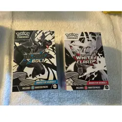 Pokemon Scarlet & Violet Black Bolt & White Flare Booster Bundle 2 Boxes - Image 1