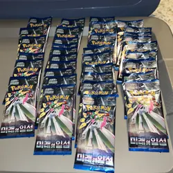 KOREAN POKEMON TCG SCARLET & VIOLET FUTURE FLUSH SEALED BOOSTER PACK LOT OF 36 - Image 1