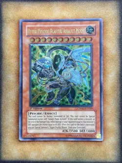 Yugioh Hyper Psychic Blaster/Assault Mode CRMS-EN020 Ultimate Rare 1st Ed NM - Image 1