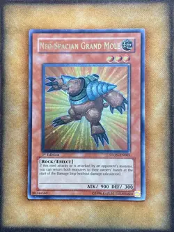 Yugioh Neo-Spacian Grand Mole STON-EN005 Ultimate Rare 1st Ed VLP - Image 1