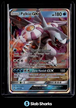 2018 POKEMON SUN & MOON FORBIDDEN LIGHT 20/131 PALKIA GX HOLO RARE - Image 1