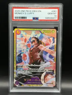 2025 One Piece EB02 Monkey D. Luffy PSA 10 - Image 1