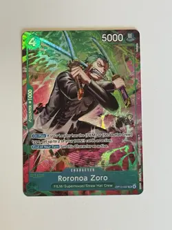 One Piece OP15 Adventure On Kami’s Island Roronoa Zoro Treasure Rare English - Image 1