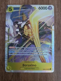 Borsalino EB04-058 SR Foil Blocker On Play 6000 Power 5 Cost Egghead/Navy Bandai - Image 1