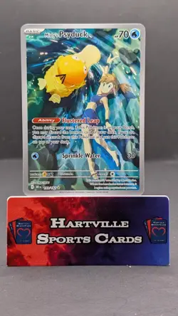 Misty's Psyduck 193/182 Illustration Rare 2025 Destined Rivals Pokemon Card NM - Image 1