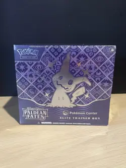 POKEMON SV PALDEAN FATES SEALED POKEMON CENTER EXLUSIVE ELITE TRAINER BOX ETB - Image 1