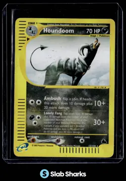 2003 POKEMON SKYRIDGE #12/144 HOUNDOOM REVERSE HOLO - Image 1