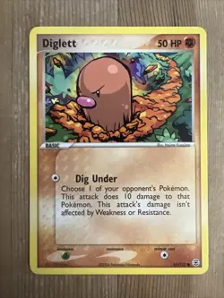 Diglett - 61/112 - Common LP English Pokemon EX FireRed & LeafGreen - Image 1