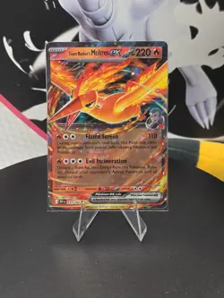 Team Rocket's Moltres EX 31/182 - Pokemon TCG SV Destined Rivals Holo Ultra Rare - Image 1