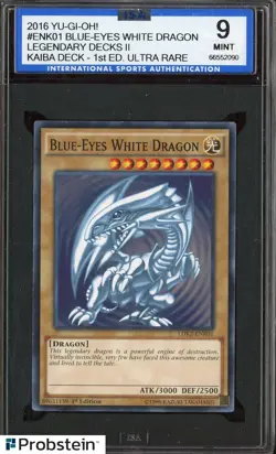 2016 Yu-Gi-Oh! Blue-Eyes White Dragon Legendary Decks LL Kaiba 1st Ed UR ISA 9 - Image 1
