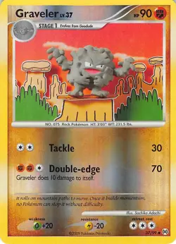 Graveler 37/99 Uncommon Arceus Pokemon Reverse Holo Lightly Played - Image 1