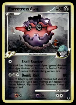 Forretress G 61/111 Common Rising Rivals Pokemon Reverse Holo LP - Image 1