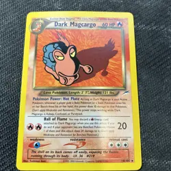 Dark Magcargo 18/105 Non Holo Rare Neo Destiny LP Pokemon TCG - Image 1