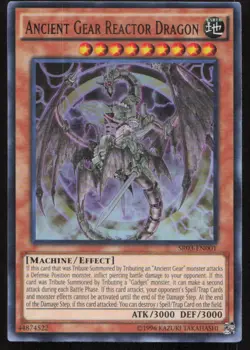 Yu-Gi-Oh Structure Deck: Machine Reactor #SR03-EN001 Ancient Gear Reactor Dragon - Image 1
