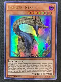 Yu-Gi-Oh TCG #MP19-EN137 Danger! Nessie! 1st Edition Ultra Rare LP - Image 1