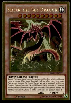 Yu-Gi-Oh TCG #MVP1-ENG57 Slifer the Sky Dragon GR ,1st Ed. NM - Image 1