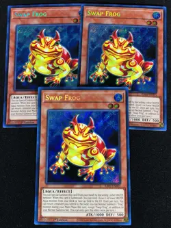 Yugioh Swap Frog RA03-EN005 1ST SECRET X3 (NM) - Image 1