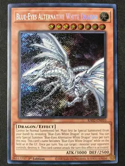 Yu-Gi-Oh TCG RA02-EN010 Blue-Eyes Alternative White Dragon 1st Ed Secret Rare NM - Image 1
