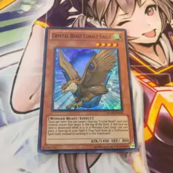 1X CRYSTAL BEAST COBALT EAGLE RYMP-EN045 SUPER NEAR MINT YUGIOH - Image 1