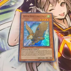 1X CRYSTAL BEAST COBALT EAGLE RYMP-EN045 SUPER NEAR MINT YUGIOH - Image 3