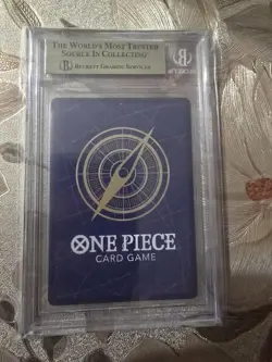 Bandai One Piece Romance Dawn Trafalgar Law OP01-047 SR Parallel Foil BGS 9.5 JP - Image 2