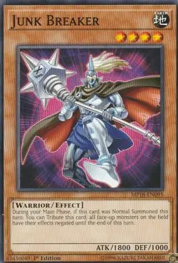 YUGIOH CARD 3 X JUNK BREAKER MP18-EN095 1ST EDITION - Image 1