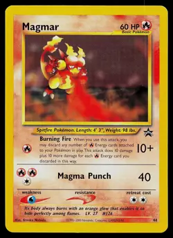 Pokemon Card - Magmar Wizards Black Star Promos 44 Promo - Image 1