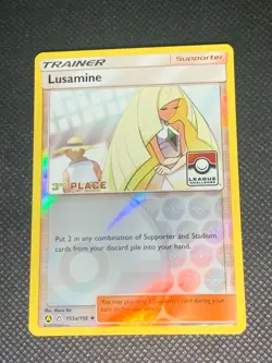 Lusamine 153a/156 3rd Place Prize - League Challenge Pokemon Card - NM - Image 1