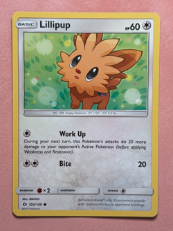 Lillipup~Cute Pokemon Cards~Soft White & Cream Collection - Image 1