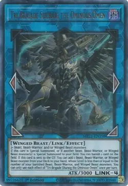 Yugioh! LP Tri-Brigade Shuraig the Ominous Omen - MP21-EN198 - Ultra Rare - 1st - Image 1