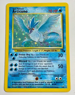 ** Pokemon TCG Articuno 2/62 Unlimited Fossil Holo Card - Image 1