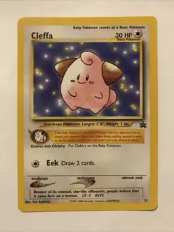 CLEFFA Pokemon Card - WOTC Promo - Black Star - #31 - NM - Image 1