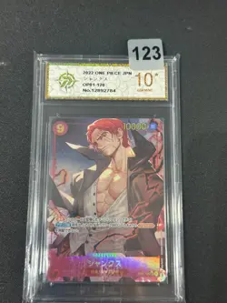 Shanks OP01-120 SEC ONE PIECE Card The Best PRB-01 Japanese Grade 10 - Image 1