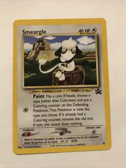 Smeargle #32 Black Star Promo WOTC Pokemon Card - Image 1